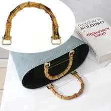 

Round Handcrafted Wooden Bag Handle Bag Accessory Geometric Environmental Half Handle Wooden Wooden Root Hot Circle Handle J7j5