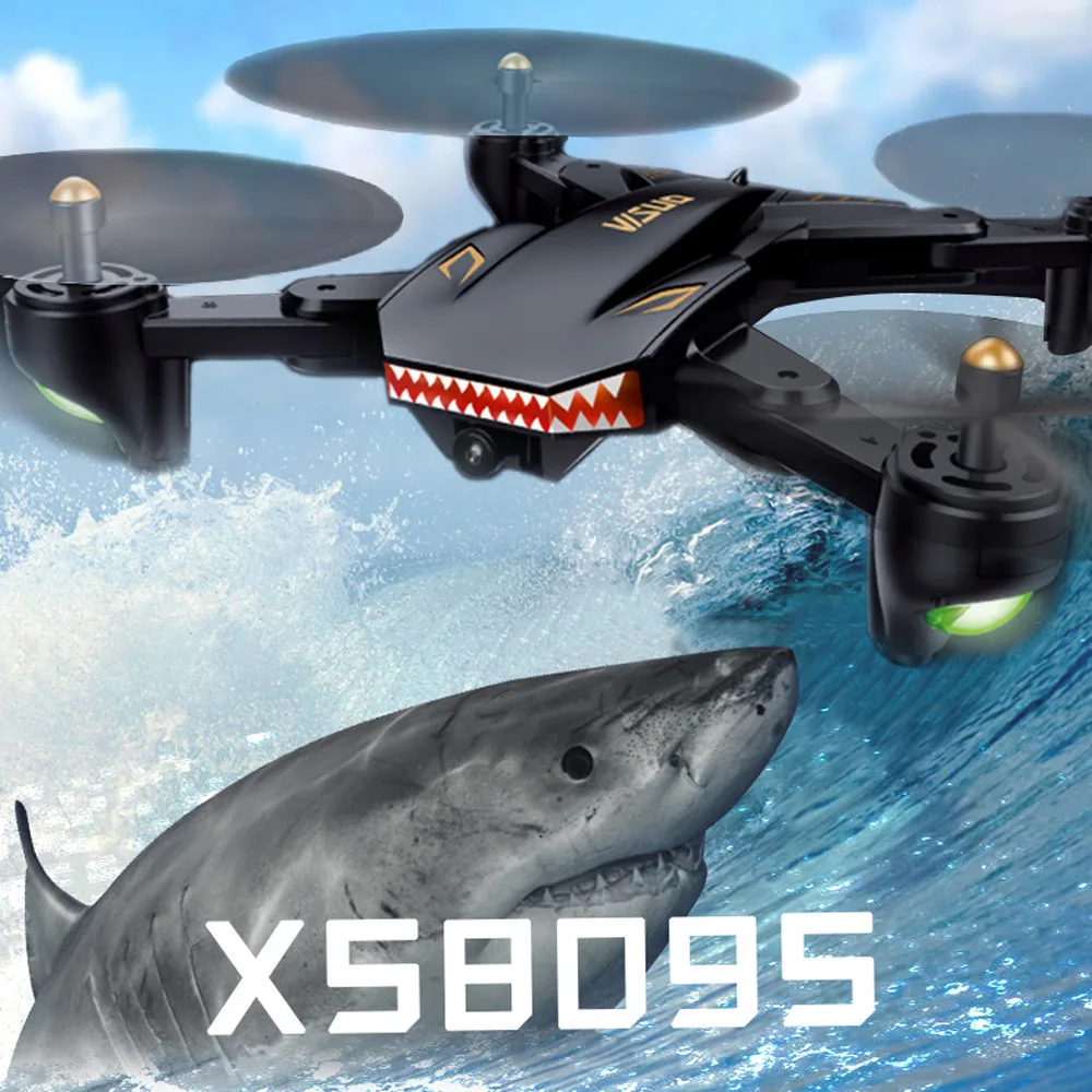  Drone Accessorie Visuo Xs809s 2.4g Wifi Fpv 2mp 720p Dual Camera Optical Flow Foldabrc Quadcopter F