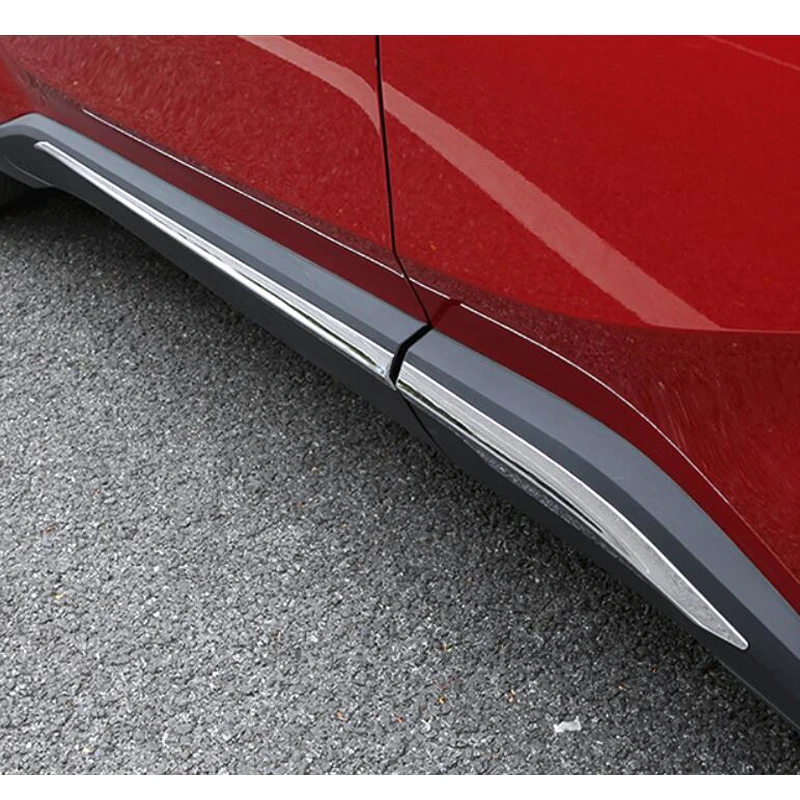 

Stainless Steel Chrome Door Side Line Lining Body Molding Garnish Trim For Toyota C-HR CHR 2017 2018 Cover Strip Protector Guard