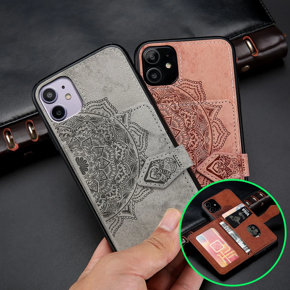 Чехол-Кошелек Datura для IPhone 11 Pro Max Xr Xs X 8 Plus 7 6S 6 чехол с цветком из искусственной кожи