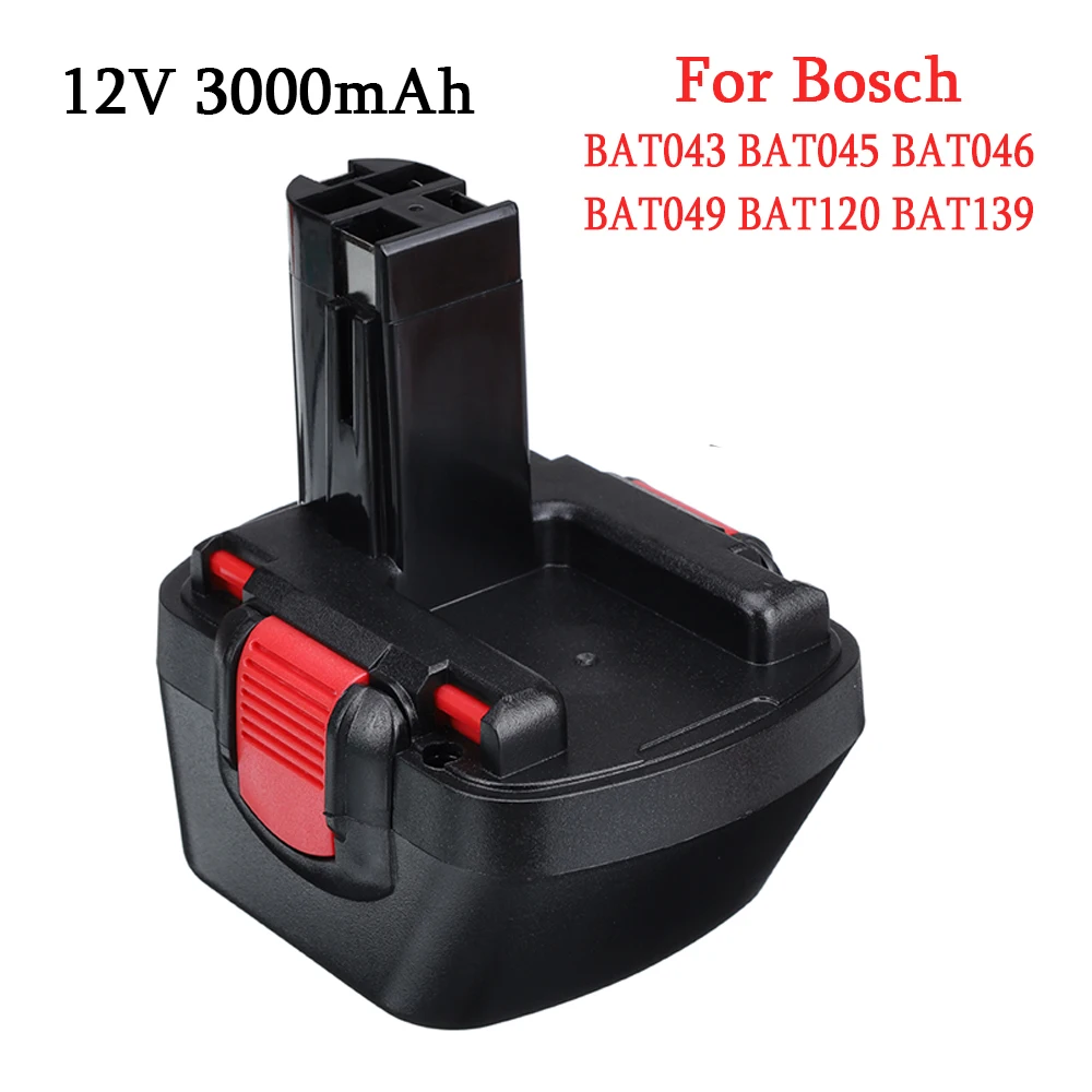 

Никель-кадмиевая аккумуляторная батарея 3000 мАч 2607335430 Ач 12 В для BOSCH GSR 12 VE-2,GSB 12 VE-2,PSB 12 VE-2, BAT043 BAT045 BTA120