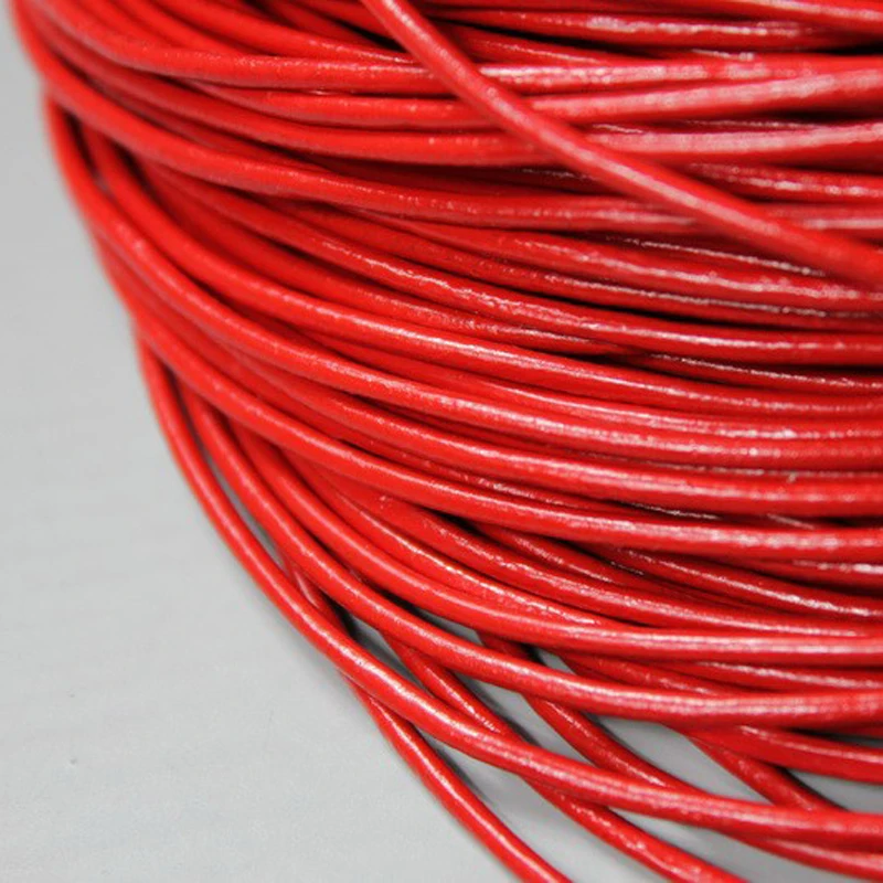 Шнур из натуральной коровьей шкуры 5 ярдов 2 мм|leather cord|real leather cord2mm cord |