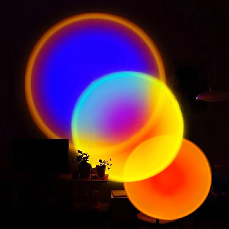 Sunset Lamp Night Light Sunset Projection Lamp Projector Halo Lamp