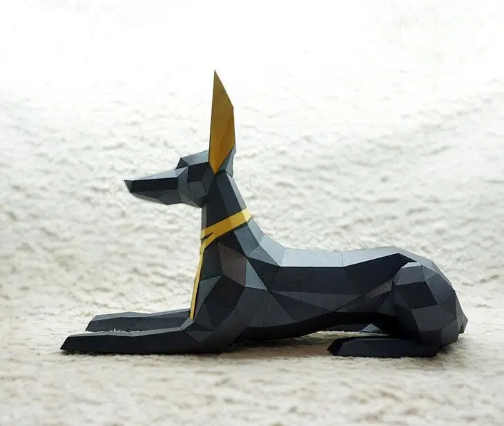 ペーパークラフ 3d紙の動物モデルanubis犬 星雲 ペーパークラフトおもちゃ 家の装飾 壁の装飾 パズル Diyおもちゃ パーティー用自作デコレーション Aliexpress