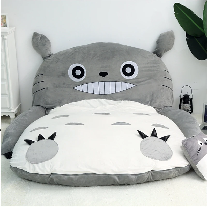  Last one cheap 0.8*1.2m My Neighbor Totoro Tatami Sleeping Bed Beanbag Sofa for baby Warm Cartoon T