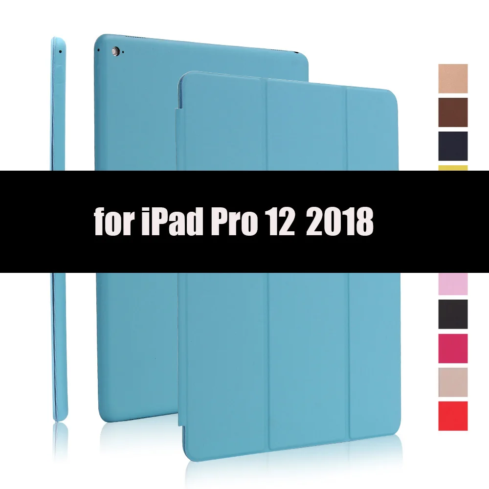 Чехол для iPad Pro 12,9 Smart Cover для iPad Pro 12 чехол с магнитной застежкой из искусственной кожи для iPad 12,9 - Цвет: Blue-2