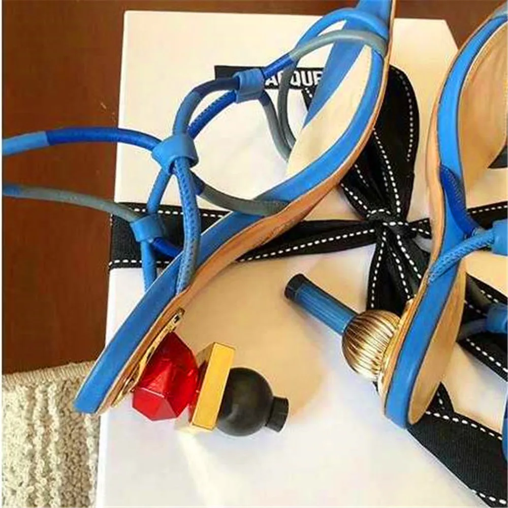 Nova chegada anormal estranho estilo sandatias femininas sapatos de Verao salto alto nu sandalas senhora sexy vestido sapatos b