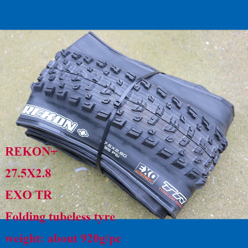 REKON 27.5x2.8 MAXXIS бескамерные готовые 27,5*2,8 3C TLR EXO велосипедные шины DH горный велосипед шины 27,5 Складные шины вниз холм Миньон DHF DHR REKON - Цвет: REKON 27.5x2.8