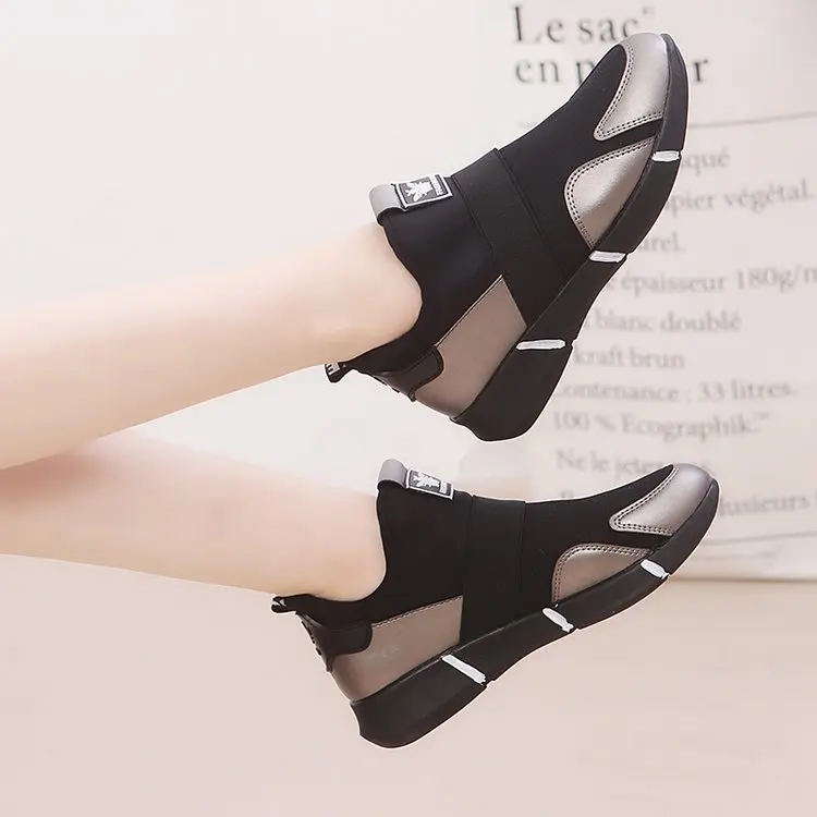 

Spring Street Snap Athletic Shoes Women's Elasticity Slip-on Flat Keel Thin Shoes Women's Korean-style Versatile Thick Bottomed