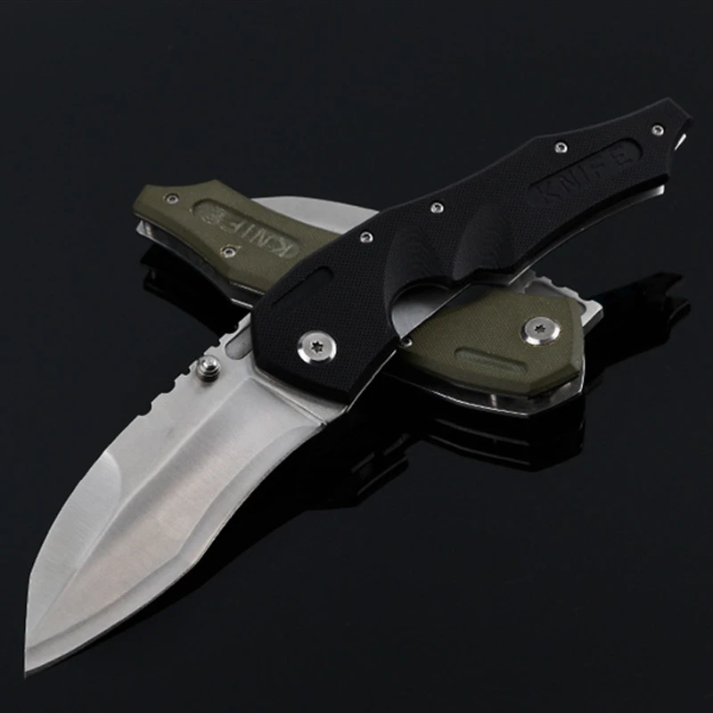 Карманный складной нож военизированный 56HRC Лезвие G10 Ручка Открытый EDC Кемпинг