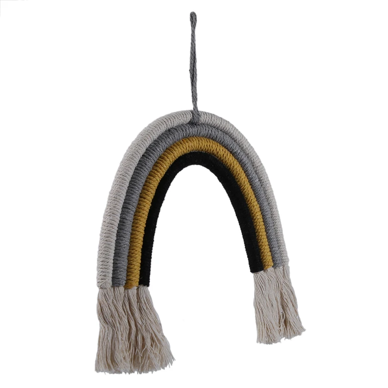 Rainbow Handmade Weaving Ornament Nordic Simple Kid Room Wall Decoration Hanging Home Decoration Accessories
