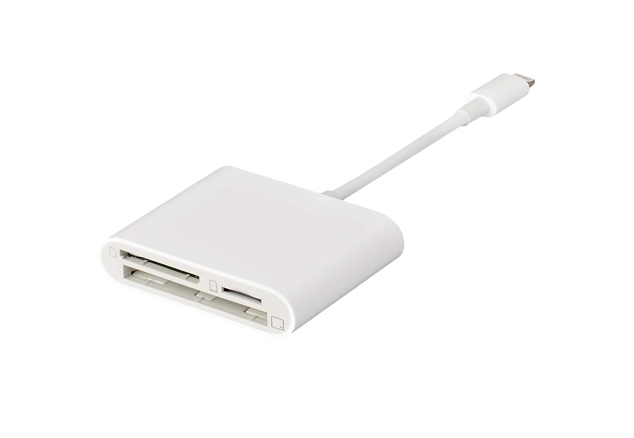 OTG адаптер 8 pin для SD TF CF карты 3 в 1 кабель передачи камеры Apple Phone белый | Мобильные