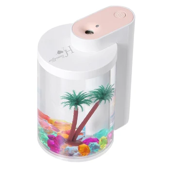 

USB Air Mist Humidifier Essential Oil Diffuser with 3D Artificial Landscape For Car Bedroom Living Room Office Baby Room Yoga