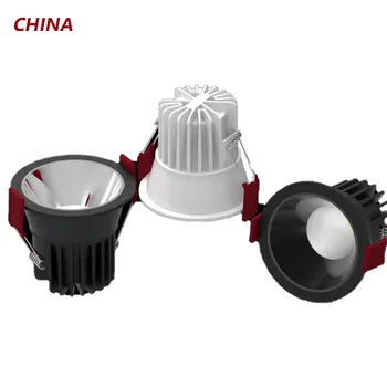 깊은 눈부심 방지 COB 스포트 라이트 국내 호텔 거실 LED 헤드리스 통 좁은 프레임 스포트 라이트