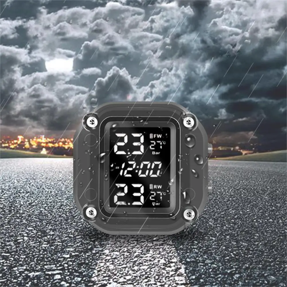 Kuulee DIY TPMS для мотоциклетных шин Система контроля давления с высокой точностью измеритель давления шины Беспроводной внешний датчик
