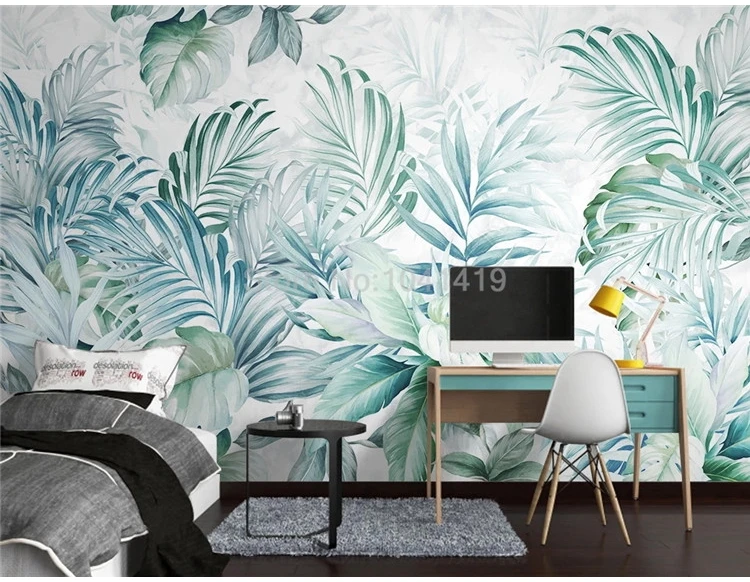 Papel de parede com mural personalizado, moderno,