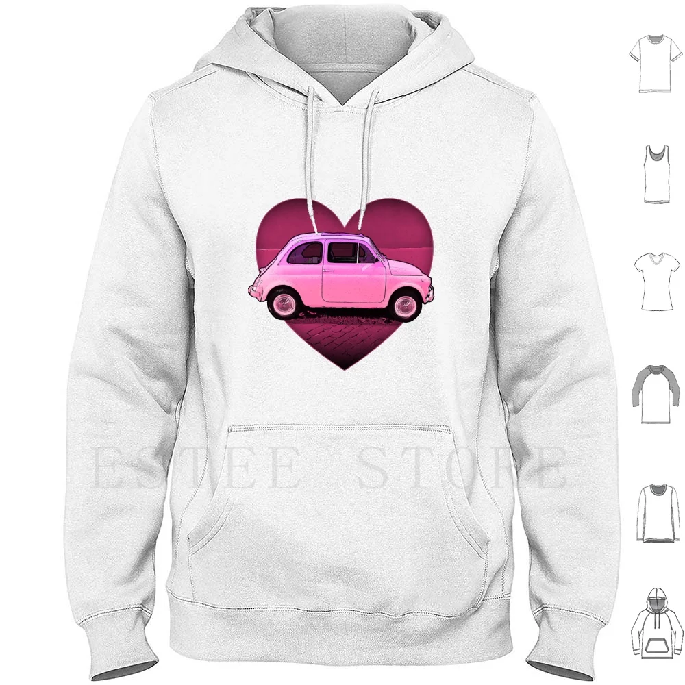 Fiat 500 The Neon Pink Fiat 500 Lover Felpe Con Cappuccio Manica Lunga Multipla Abarth 595 Fiat Talento Fiat 127 Fiat Five Secolo