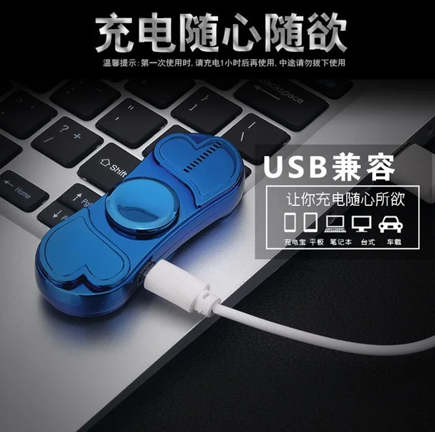 Colorful Luminous Metal Fidget Spiner Hand Spinner Top Spinners Stress USB Charging Lighters Fingertip Gyro Adult 1 Colorful Luminous Metal Fidget Spiner Hand Spinner Top Spinners Stress USB Charging Lighters Fingertip Gyro Adult 4