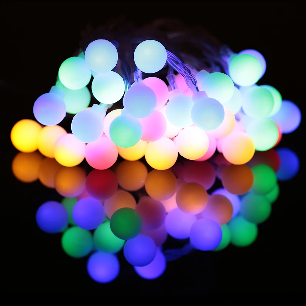 Colorful Fairy String USB Festival Romantic Fairy Light Fairy String Light 40LED Round Ball Yard Xmas Decor Garden Wedding - Испускаемый цвет: Colorful