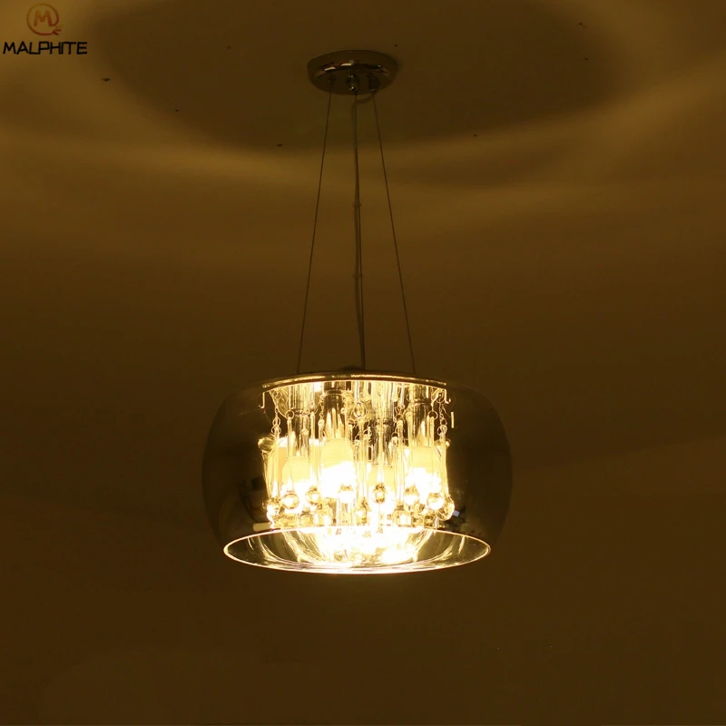 Preise Moderne glanz Kristall FÜHRTE kronleuchter lichter Glas Schatten Leuchte hängenden kronleuchter beleuchtung Industrielle dekor Leuchten