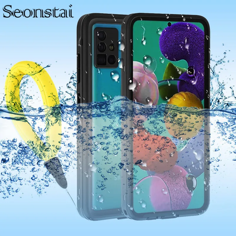 Водонепроницаемый чехол для Samsung Galaxy A51 S20 Ultra S10 Note 10 Plus ударопрочный