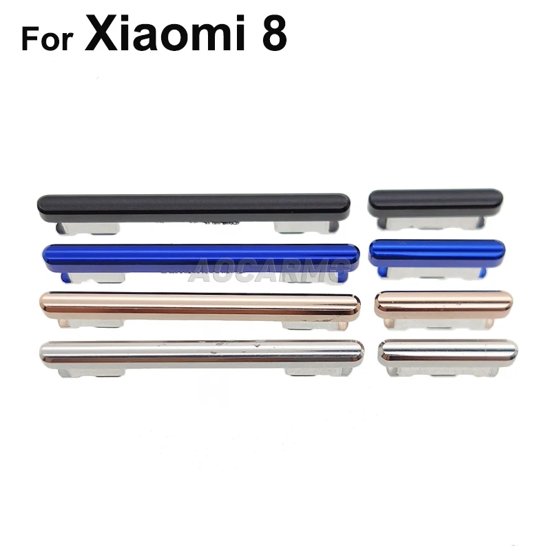 Phone Switch Key Power Volume Control Button For Xiaomi 8 / 9 / 9se Mi8 Mi9 Mi9 SE Power On/Off Volume Up Down Switch Side Buttons Key Replacement Part