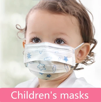 

3 Layer Disposable Elastic Mouth Soft Breathable Children's Mouth Mask Cute Child Kids Face Mask Mascaras infantiles