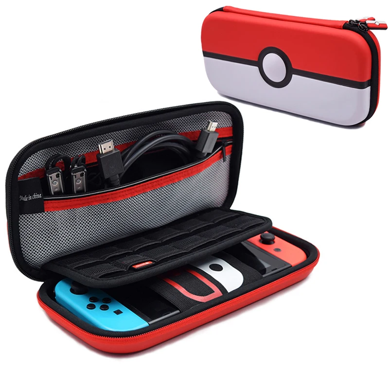 

New Poke-ball Style NS Storage Case Portable Hard Shell PU Carrying Storage Bag for Nintendo Switch Game Console accessories