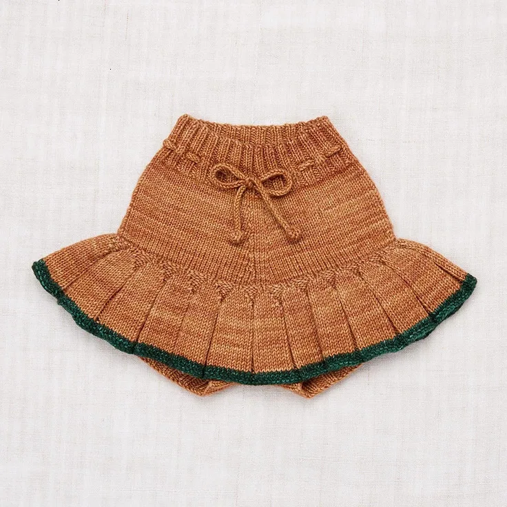 brown kint skirts Kids Sweaters Winter M&F Brand Boys Girls Knit High Quality Print Cardigan Children Baby Cotton Knitwear Outwear Clothes - Цвет: brown kint skirts
