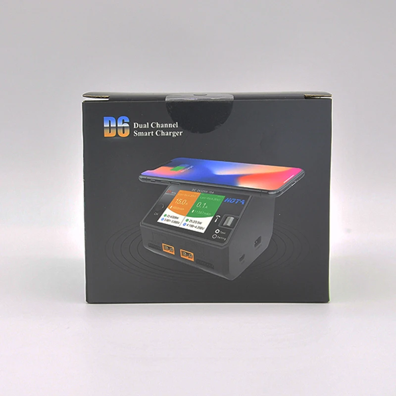 1PC HOTA D6 Intelligent Balance Charger Discharger AC/DC Dual Channel 650W 15A For RC Plane Boats L