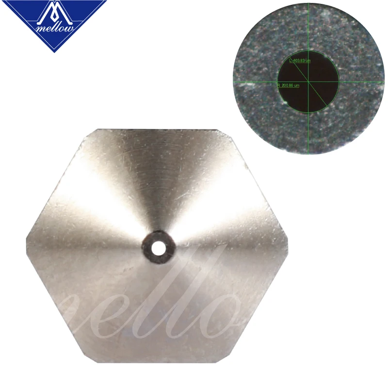 Mellow 3D Printer NF-V6 Plated Copper 0.4mm M6 Volcano Nozzle For E3D V6 Volcano J-head Hotend