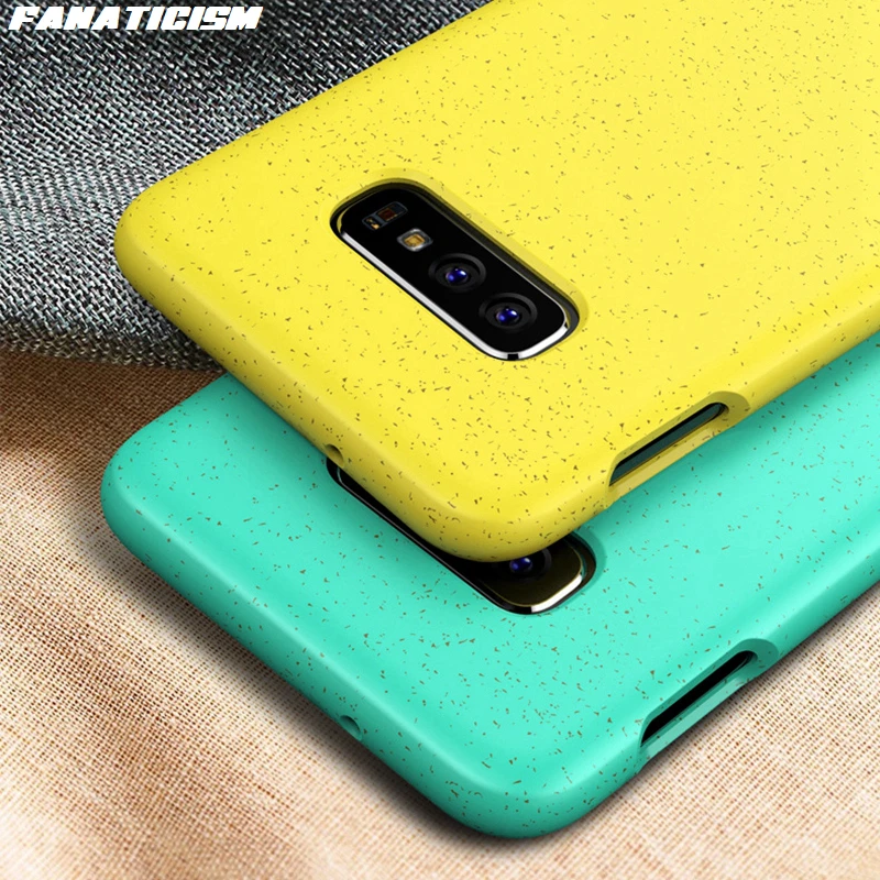 US $310.00 200pcs Multicolor Durable AntiFall Natural Materials Wheat Straw Soft Liquid Silicone Phone Case For Samsung S10 S10 Plus S10e