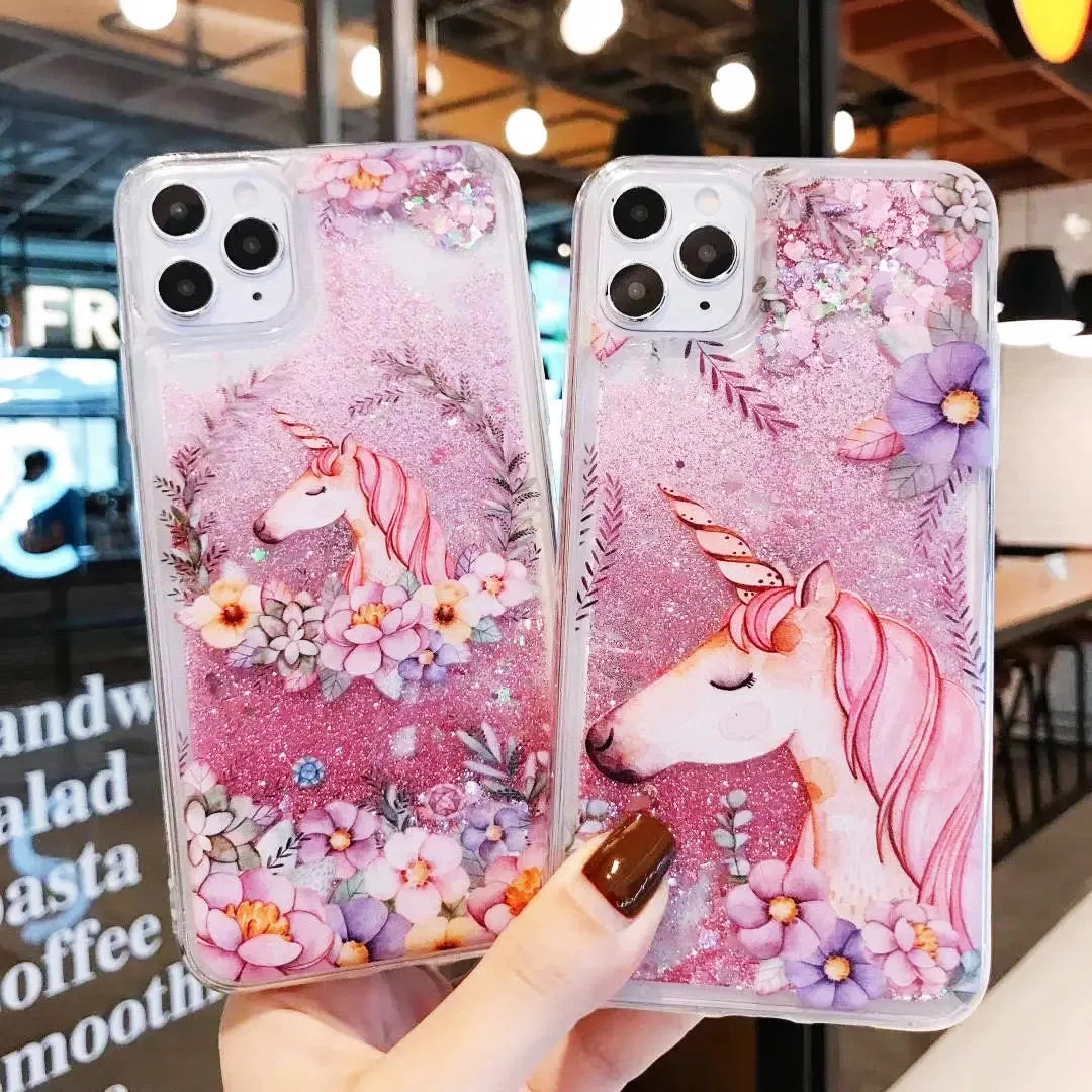 Чехол с зыбучим песком единорога для Huawei Mate 30 20 Pro P40 P30 P20 lite P Smart Y5 Y6 Y7 Y9 2019 чехол Honor