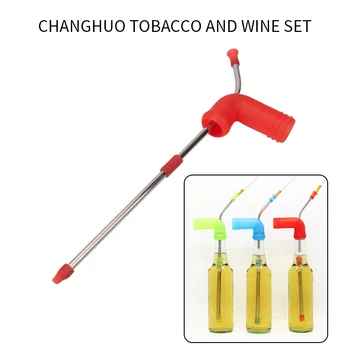 

Beer Snorkel, Double Beer Snorkel, Beer Red Wine Dispenser Mobile Hookah Stainless Steel Easy to Drink Kitchen Bar HomeAccessory