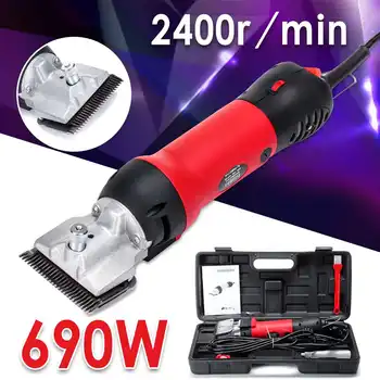 

690W 110V-240V Electric Horse Shearing Clipper Scissors Farm Animals Horse Camel Dog Trimming Machine Pet Hair Shears Cutter Kit