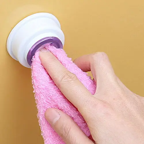 

4pcs Push & Grip Tea Towel Holders Self Adhesive Dish Cloth Rack Nice Home [3]