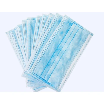 

Disposable Masks 50 pcs Mouth Mask 3-Ply Anti-Dust Nonwoven Elastic Earloop Salon Mouth Face Masks