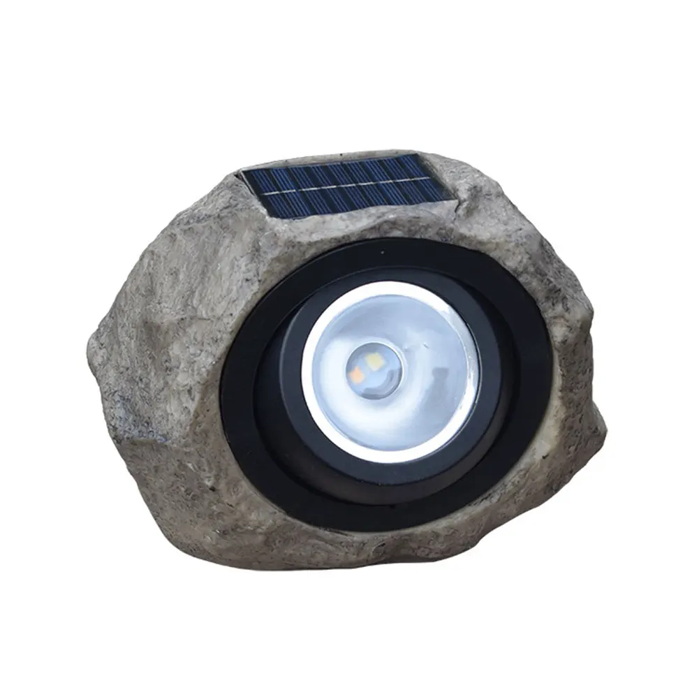 

Durable Street Lamp Waterproof Patio Solar Powered Landscape Easy Install Practical Outdoor Simulation Stone Lawn Light Yard
