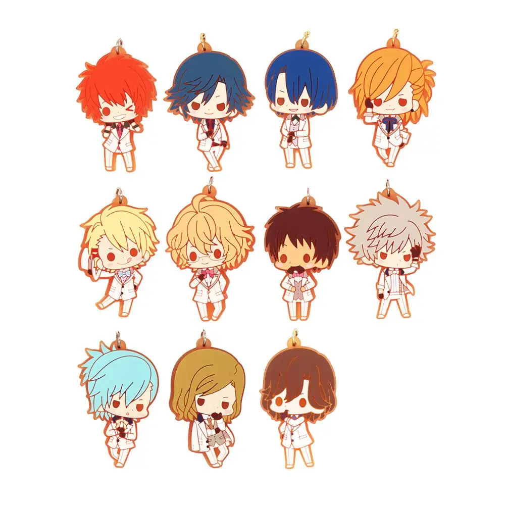 Аниме Kurusu Syo Masato Ittoki Otoya Aijima Cecil Tokiya Natsuki белый резиновый брелок для ключей (art.: 7aae101f1) - 7aae101f1