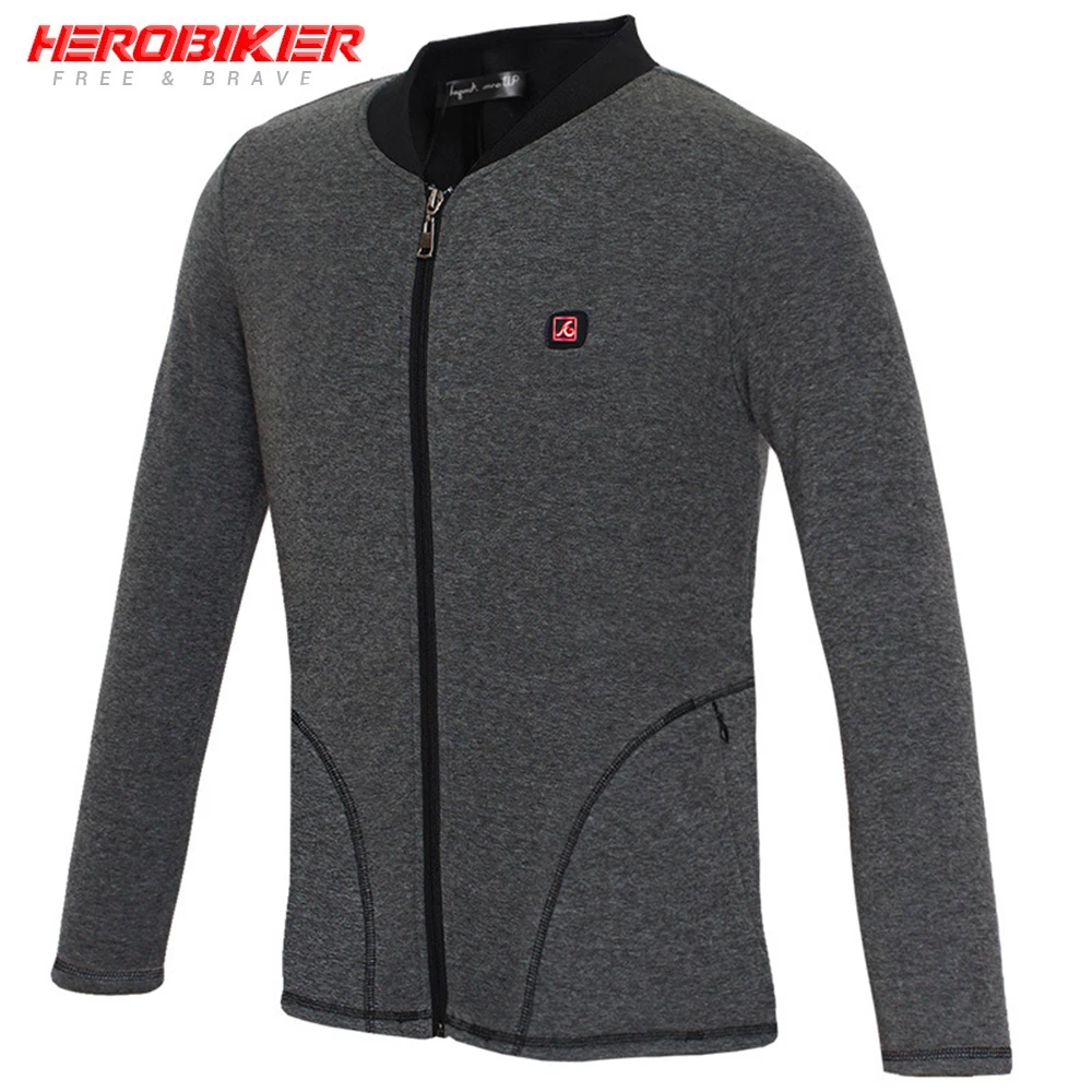 HEROBIKER мотоциклетная куртка с подогревом мужская одежда электрическим рубашка USB