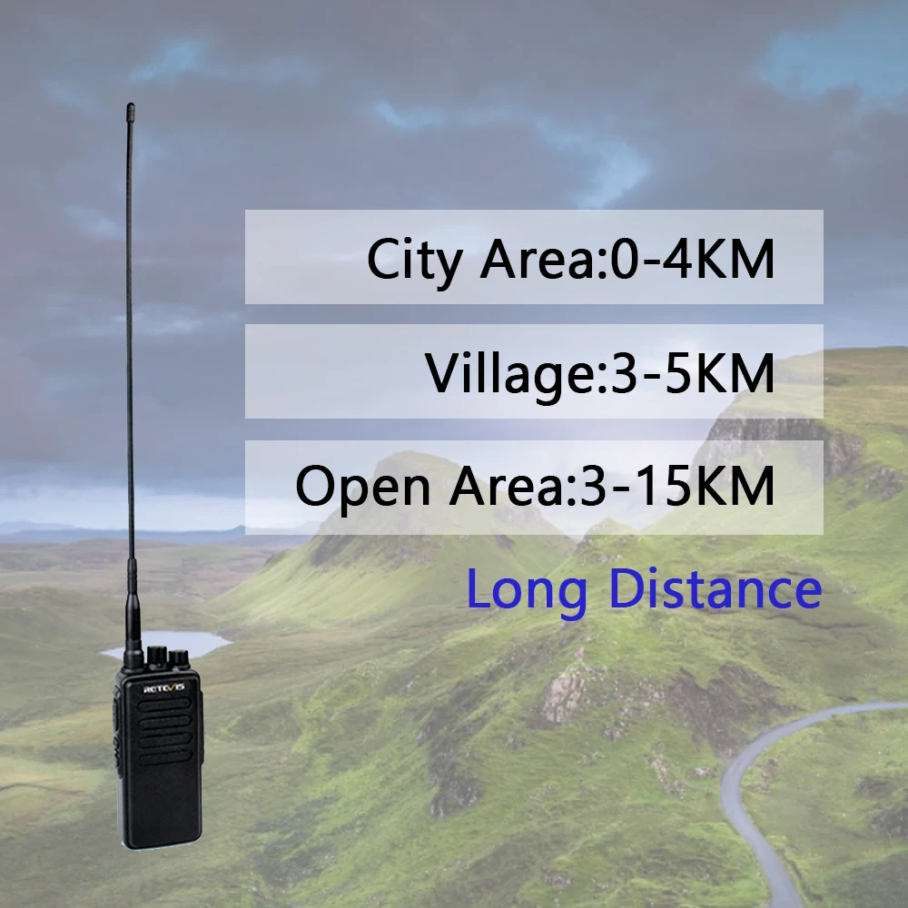 10W Powerful Walkie Talkie Long Range 10 km Retevis RT1 VHF or UHF High Class Two-way Radio walkie-talkie for Hunting Business