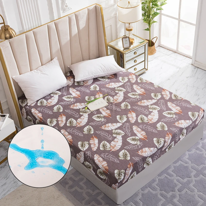Pad Mattress-Cover Fitted-Sheet Water-Bed-Linens Watertight Elastic with Separated Dreamworld