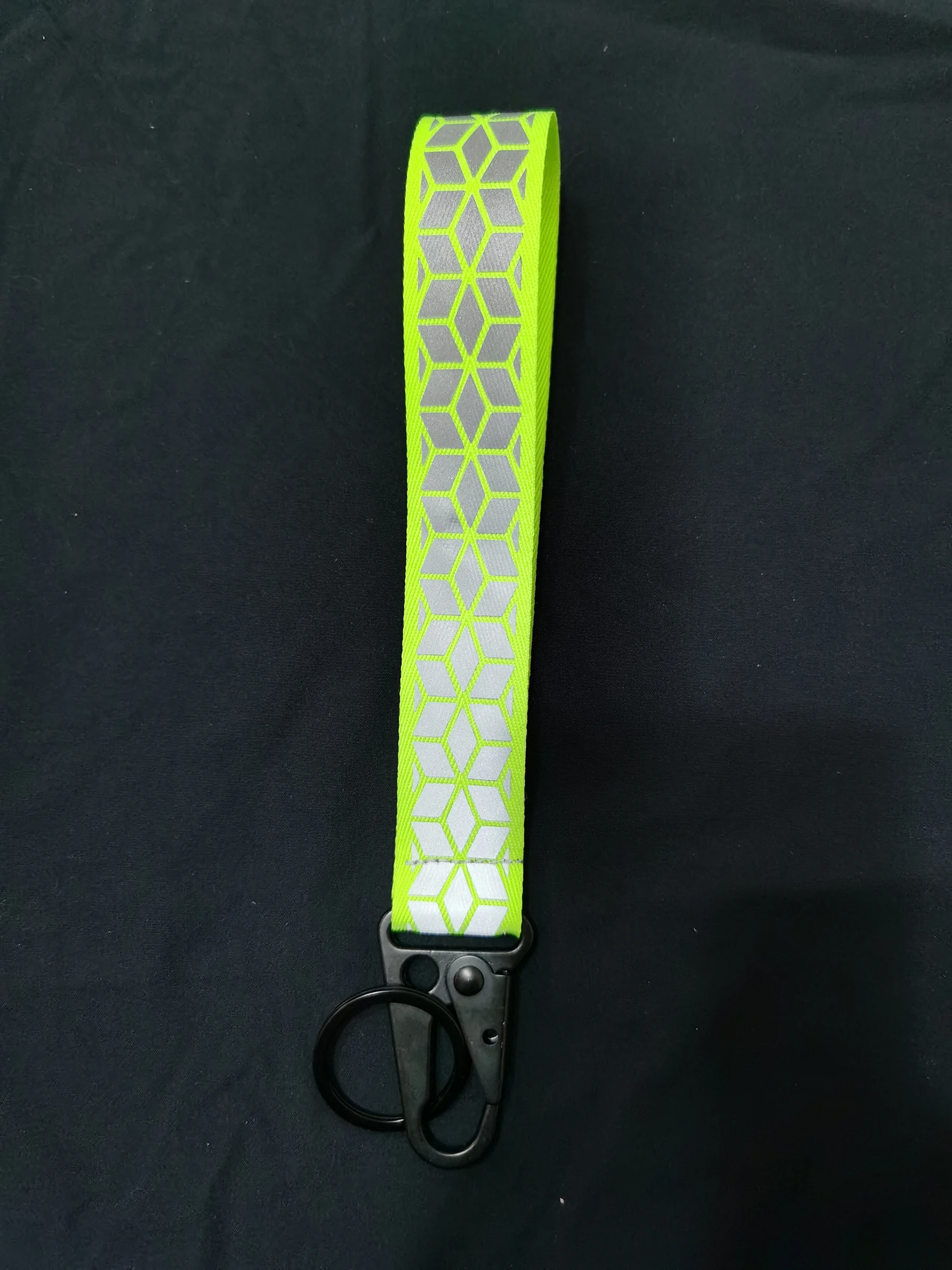 Car Reflective Keychains High Visibility Webbing Material For Bag Pendant Accessories 2.5cm