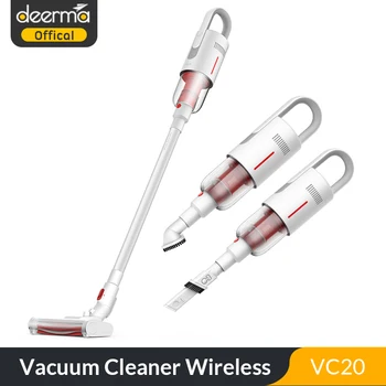 

Deerma VC20 Vacuum Cleaner Wireless Aspirator Vertical/HandHeld Vacuum Cleaners 0.6L 5500Pa Strong Power suction