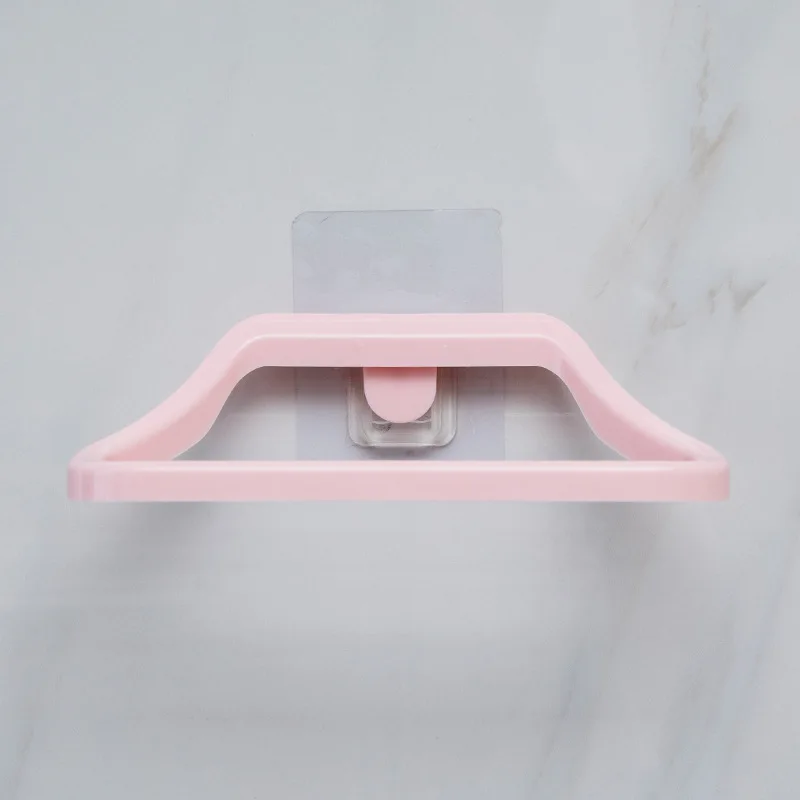 Pink Gen II WBBOOMING, настенный держатель для полотенец, аксессуары для ванной комнаты, липкий держатель для полотенец, кольцо, подставка для хранения, рейка, самоклеющийся Органайзер - Цвет: Pink Gen II