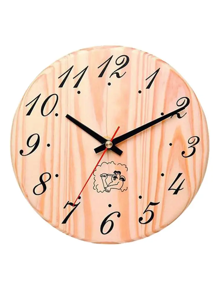 Настенные часы для сауны деревянный таймер для ванны иглы одиночный уход за кожей лица-Сауна Аксессуары для помещений на открытом воздухе настенные часы