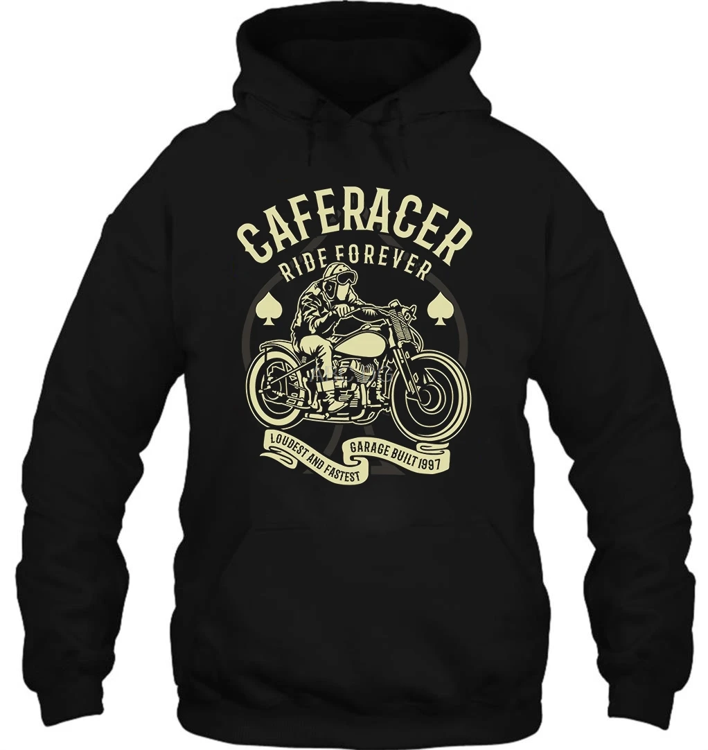 Толстовка Мужская/женская свитер для езды на мотоцикле Forever T Caferacer Loud And Fast Biker Motor |