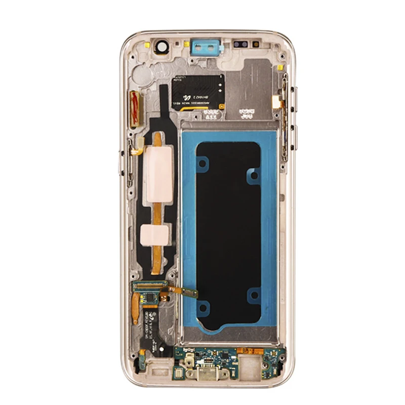 100% Оригинальный 5 1 ''Super AMOLED ЖК дисплей с рамкой для SAMSUNG Galaxy S7 плоский G930 G930F