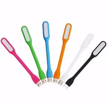 

2022 Mini USB Light Lamp LED PC Notebook Multicolor Adjustable Flexible Night Working Book Flashlight Car Charger Book Lamp