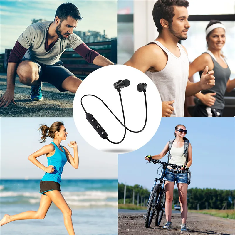 

Bluetooth Headset Wireless Headset Magnetic Wireless Bluetooth Earphone Waterproof Earbuds Sports Earphone JYJQ1